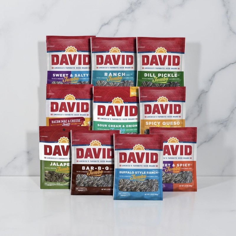 Tribeca Curations | David Sunflower Seeds Variety Pack, Curated Flavors - BBQ, D gallery
