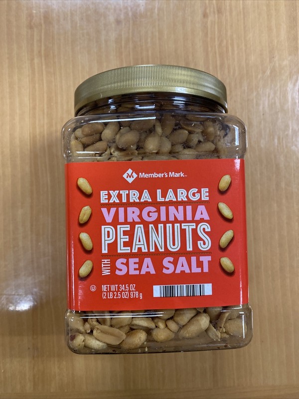 **3 Packs** Member’s Mark Extra Large Virginia Peanuts 34.5 OZ Each Pack~BB~2024