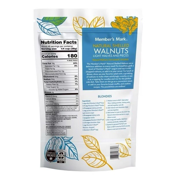 Member's Mark Natural Shelled Walnuts - 3 Lbs gallery