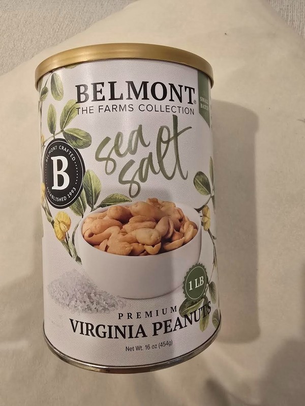 Belmont Virginia Peanuts Premium 1 Lb Sea Salt Delicius