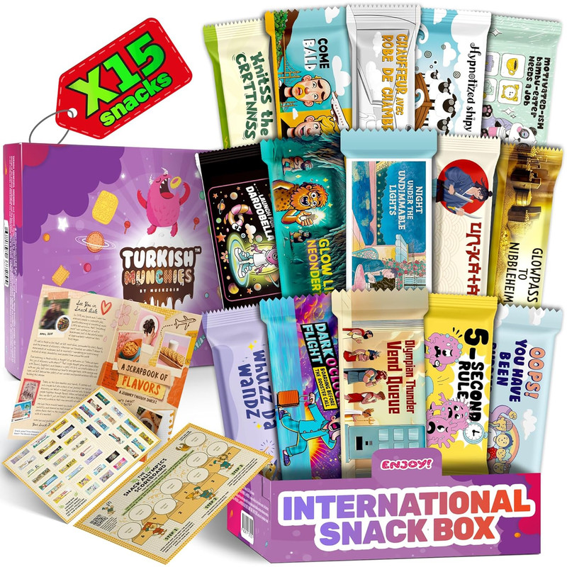 Mega International Snack Box,Premium Exotic Foreign Snacks,Unique Snack Food Gif gallery