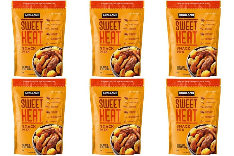 6 PACK – Kirkland Signature Sweet Heat Snack Nut Mix 24 Ounce