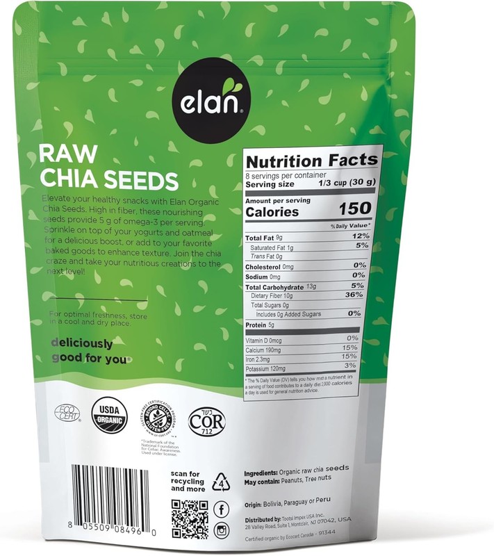 Organic Black Chia Seeds Natural Raw 8.8 Ounce gallery