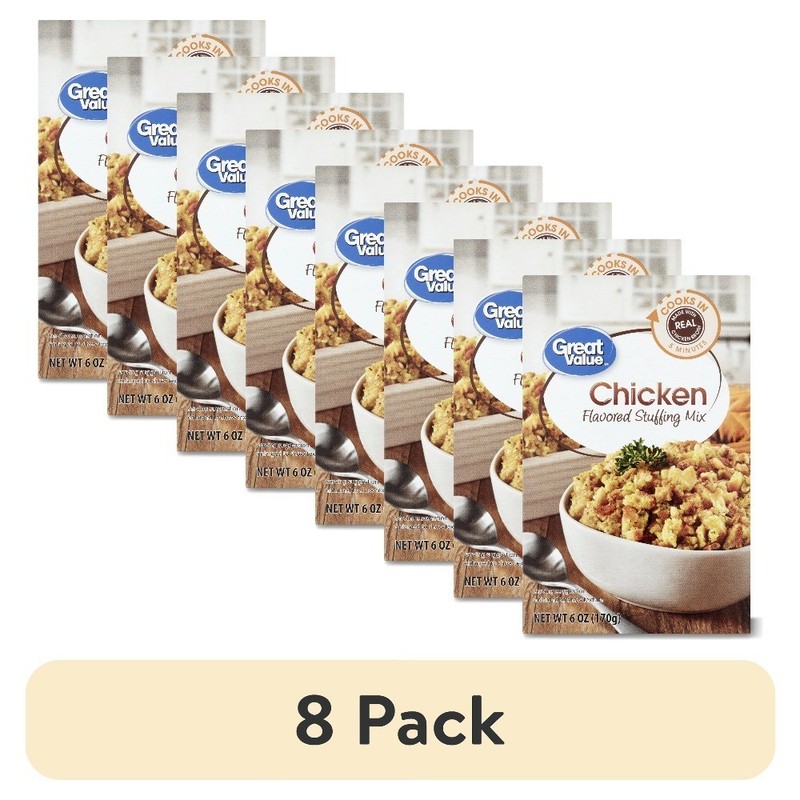 Chicken Flavored Stuffing Mix 6 Oz 8 Pack Bulk Box