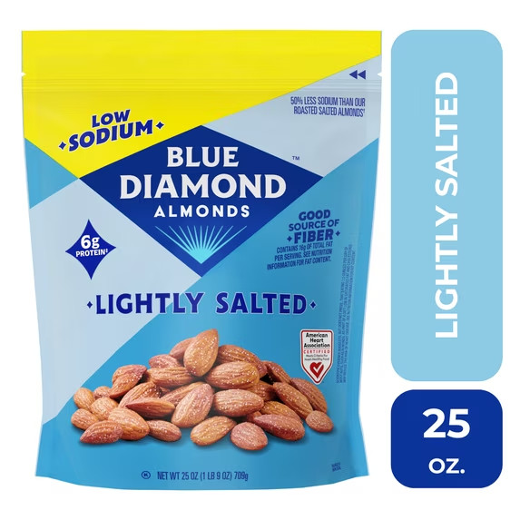 Blue Diamond Almonds, Lightly Salted Snack Almonds perfect for lunches