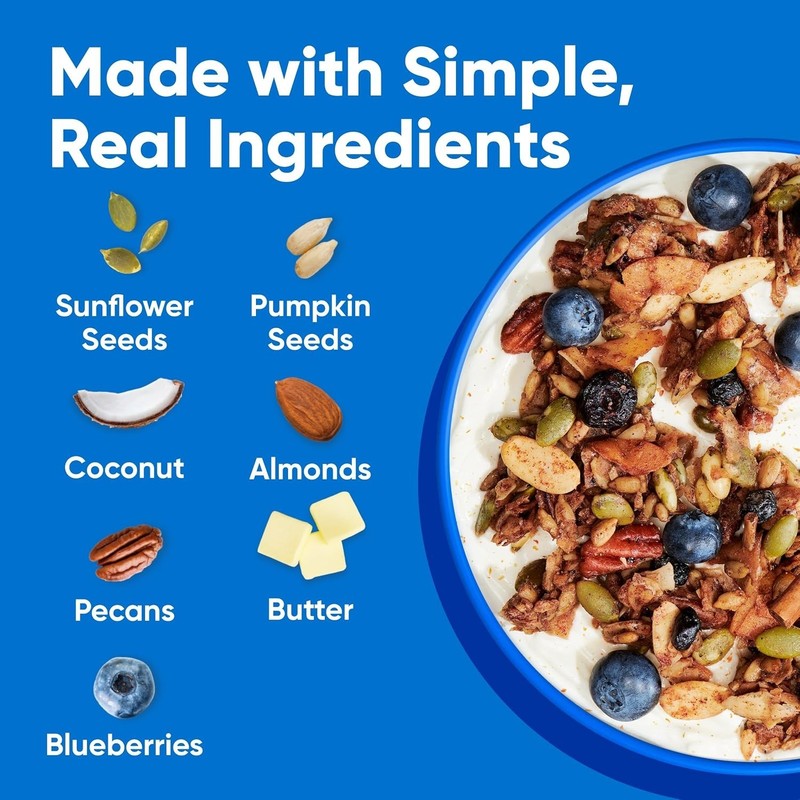 Delicious Blueberry Cinnamon Granola 8 oz (6 Bags) - Gluten Free & Keto Friendly gallery