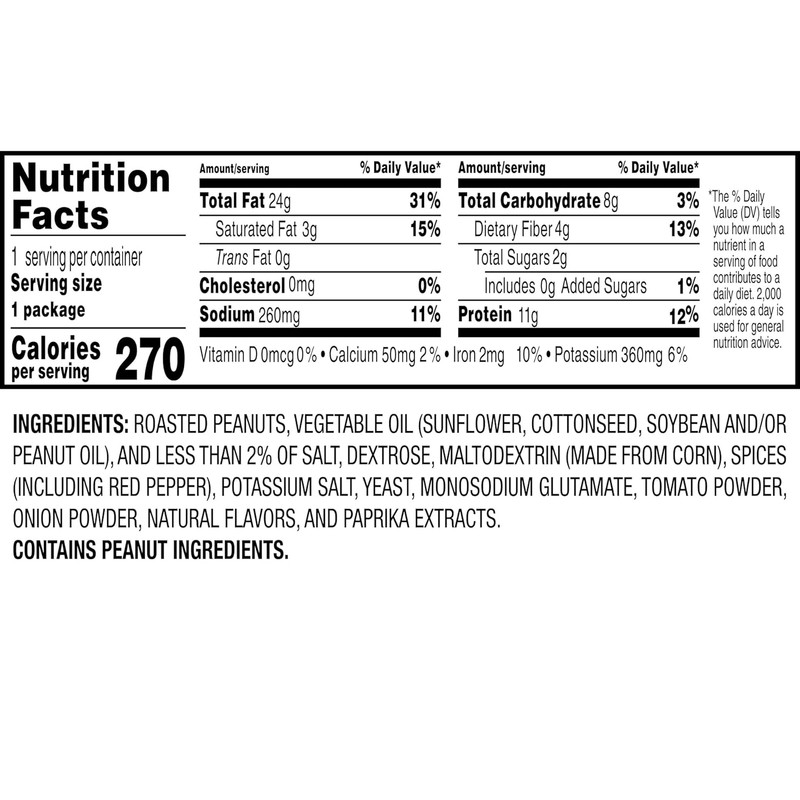Nut Harvest, Flamin' Hot Peanuts, 1.625 Oz Bags (36 Pack) gallery