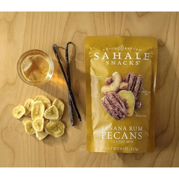 Sahale Snacks Banana Rum Glazed Pecans 4 oz Gluten Free Non GMO Nut Mix gallery