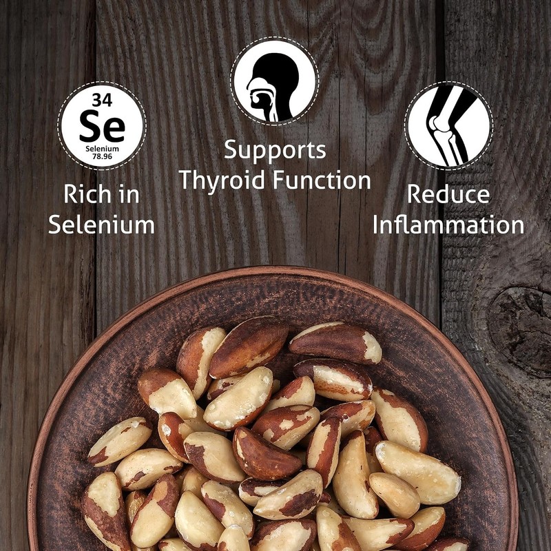 Wild Harvested Dry Roasted Brazil Nuts 8oz - Gluten Free & Kosher gallery
