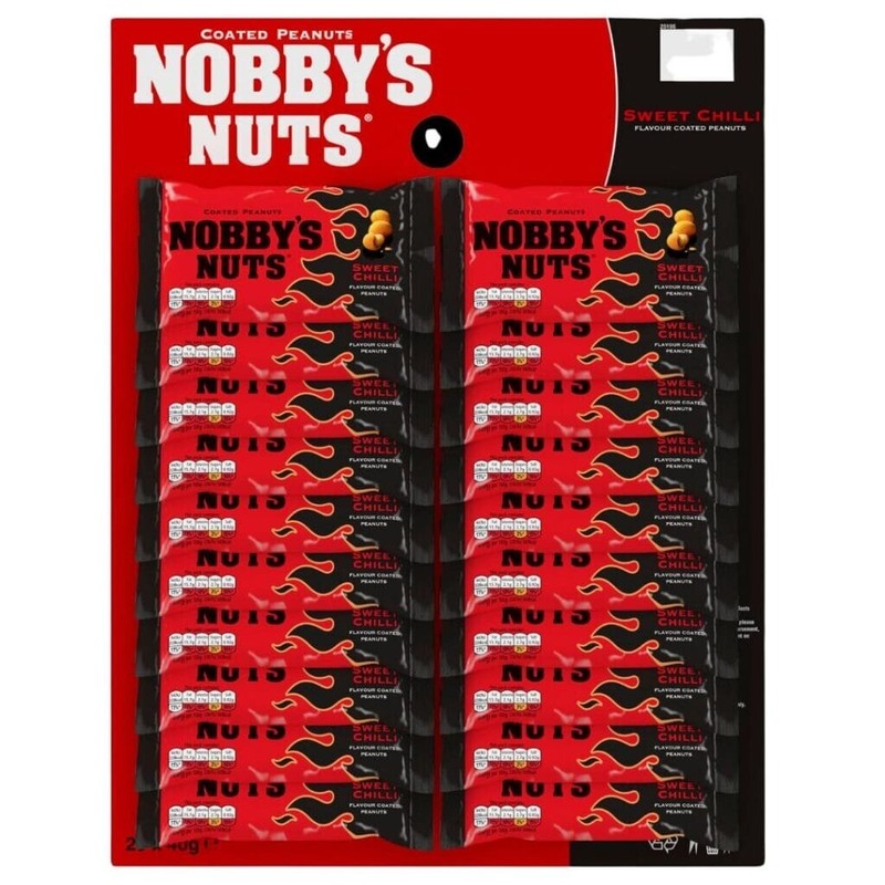 Nobby’s Nuts Sweet Chilli flavour Coated Peanuts 20x40g