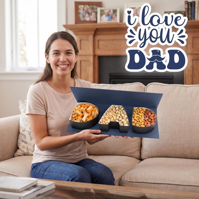 Fathers Day Premium Mixed Nuts Gift Box Ultimate Father's Day Food Gift Bask... gallery