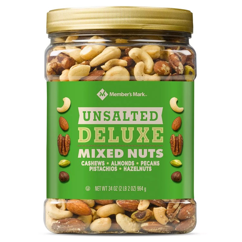 Member’s Mark Unsalted Deluxe Mixed Hazelnuts Almonds (34 oz.) Free Shipping