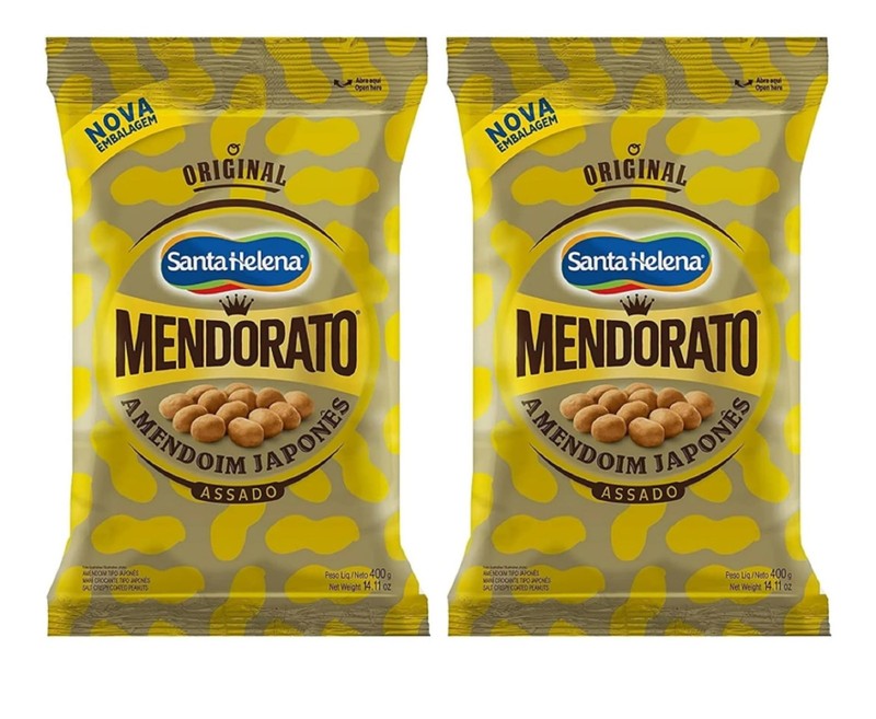 2-Pack Mendorato Golden Roasted Peanuts 14.11oz Japanese Style | Amendoim