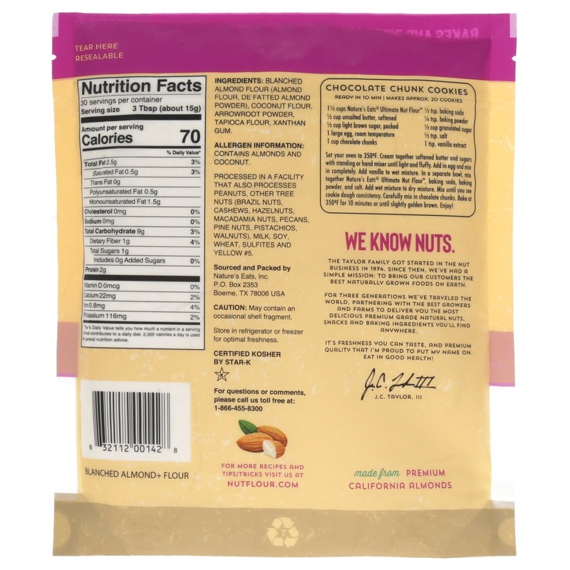 Nature’s Eats Ultimate Almond Flour Blend Gluten-Free 16 oz gallery