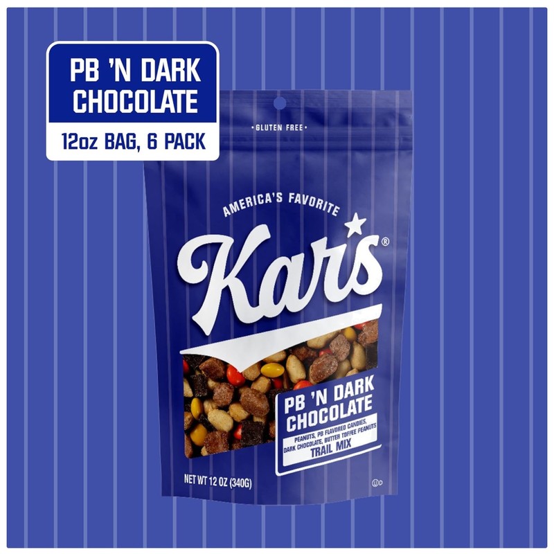 Kar’s Nuts Peanut Butter Chocolate Trail Mix Pouch 12 oz x 6