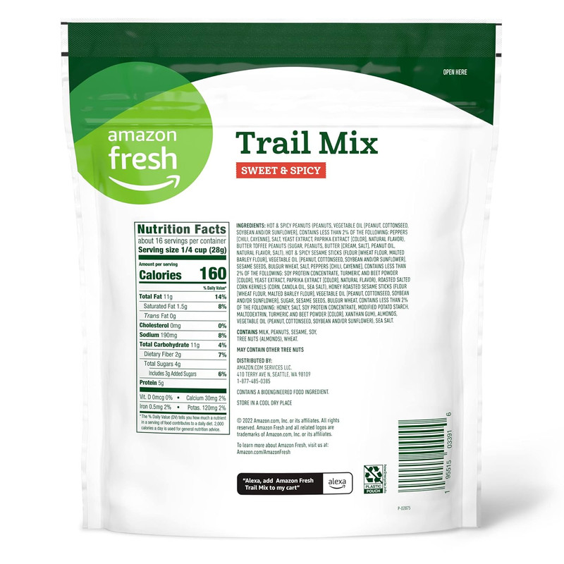 Amazon Fresh, Sweet & Spicy Trail Mix, 16 Oz gallery