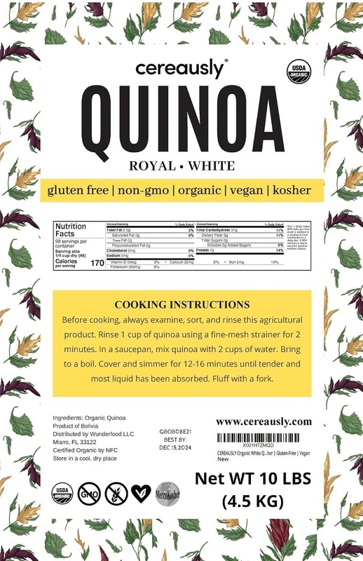 Organic White Quinoa - Bolivian Grain gallery