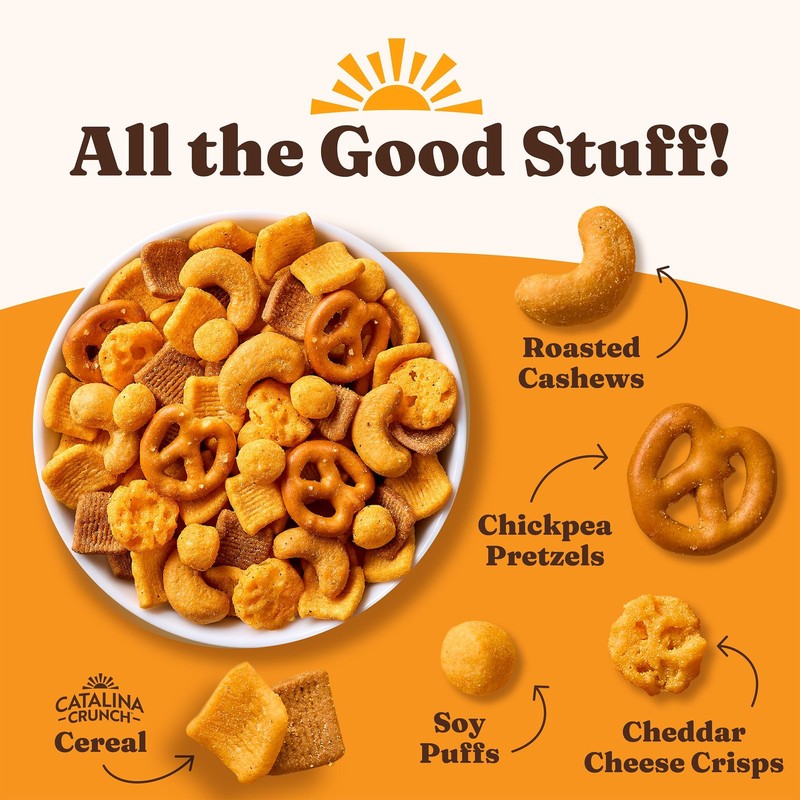 Catalina Crunch Protein Snack Mix with Cheese Crisps - 10g Protein, 2g Sugar ... gallery