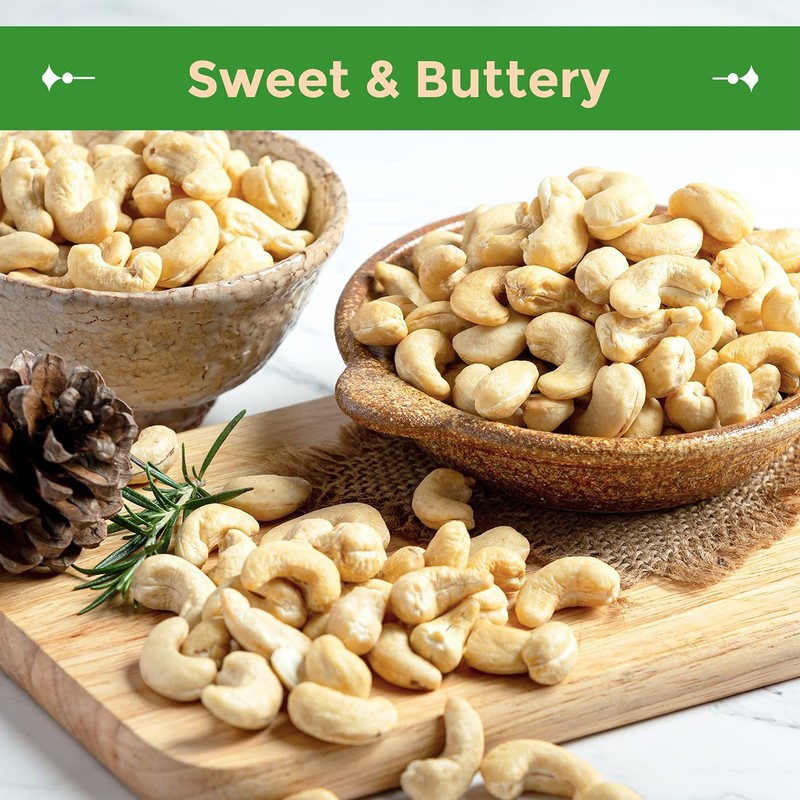 Raw Cashews Whole Unsalted 3lb Healthy Snack Protein Keto Paleo Vegan Nut gallery