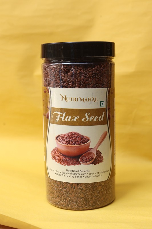 Nutri Mahal Natural Flax Seed 250 gram, High Protein Super Food Brown Flax Seeds