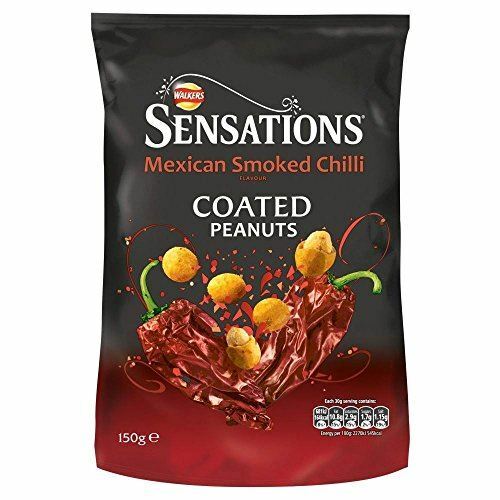 Walkers Sensations Mexican Smoked Chilli Coated Peanuts 150g