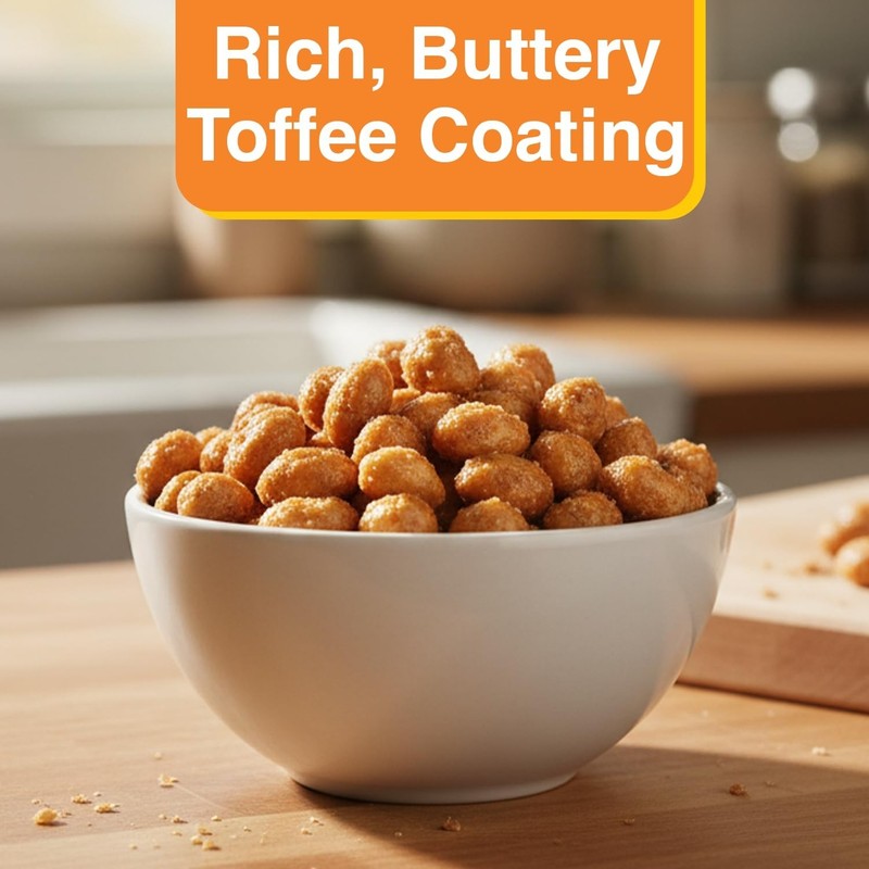 Butter Toffee Covered Peanuts - 44 Oz Resealable Jar (2 Pack) - Sweet & Salty Sn gallery