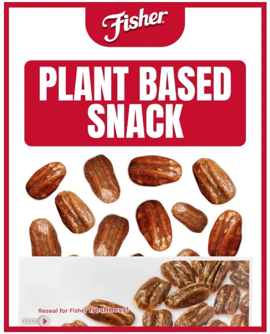Fisher Snack Praline Pecans, 5.5 oz Resealable Pouch gallery
