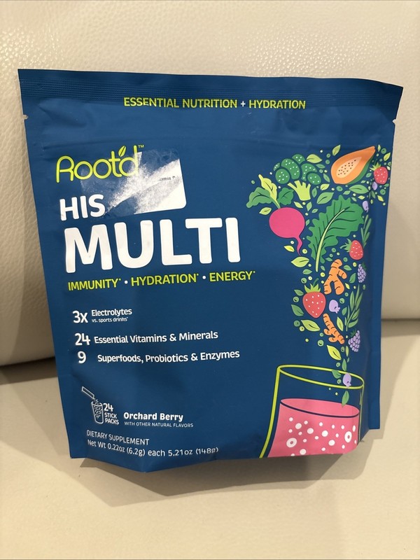 Root’d ~ Orchard Berry ~ His Multi 24 Stick Pk ~ 0.22 oz Stick Packs