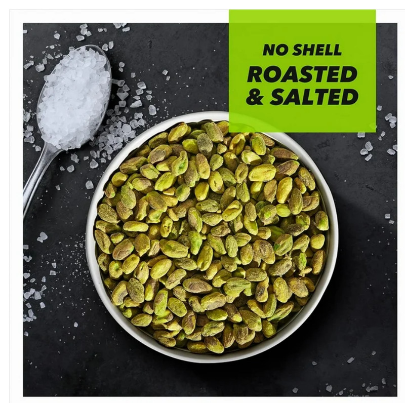 Wonderful Pistachios, No Shells Roasted & Salted Pistachios, 12 Ounce Bag gallery