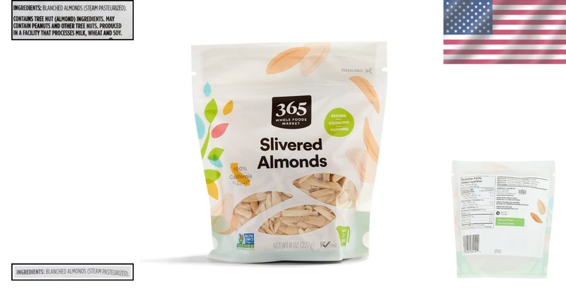 Blanched and Slivered Almonds, 8 Ounce - Perfect for Baking & Garnishing gallery