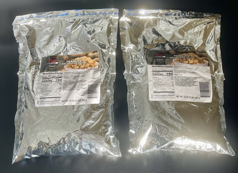Lot of 2 Katy’s Kitchen Dry Roasted Salted Peanuts 4LB Best By 01/2027
