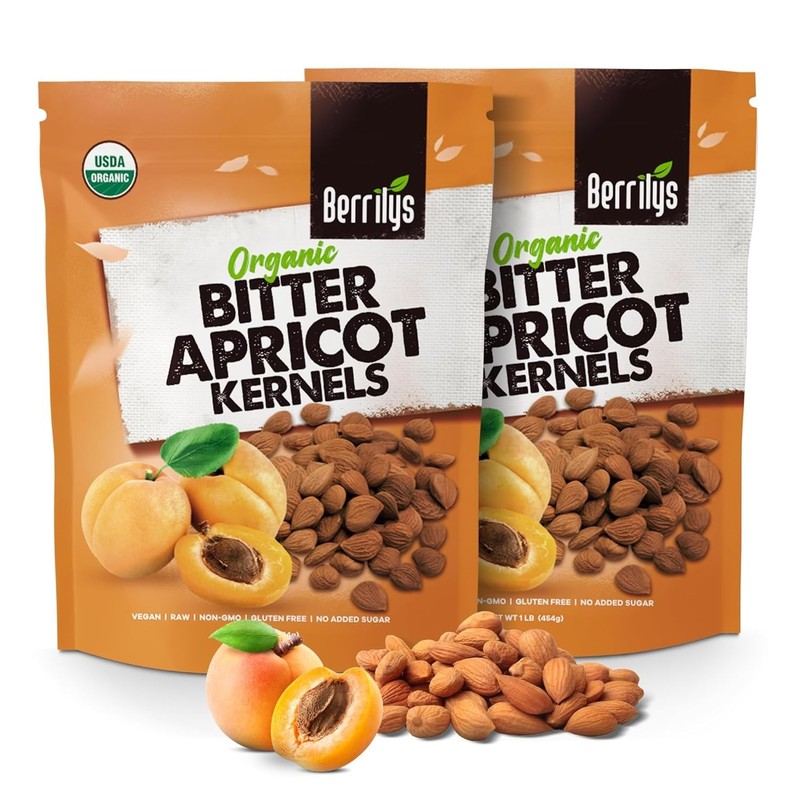 Natural Non-GMO Bitter Apricot Kernels - 16 Oz Box of Nutrient-Dense Goodness gallery