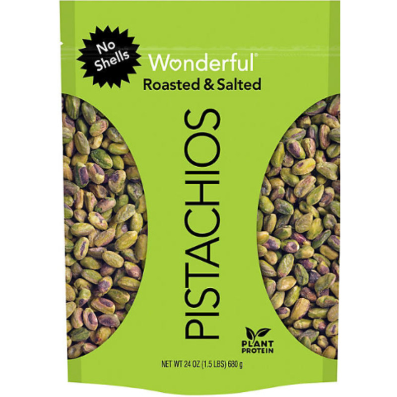Wonderful Shelled Roasted Salted Pistachios 24 oz