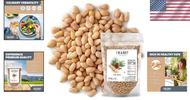 Fresh Raw Pine Nuts 16oz - Gluten & Peanut Free gallery