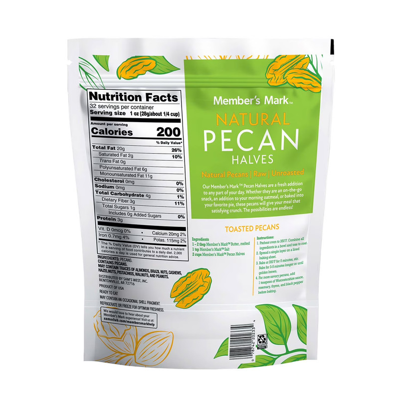 Member's Mark Natural Pecan Halves, 32 oz. FREE shipping gallery