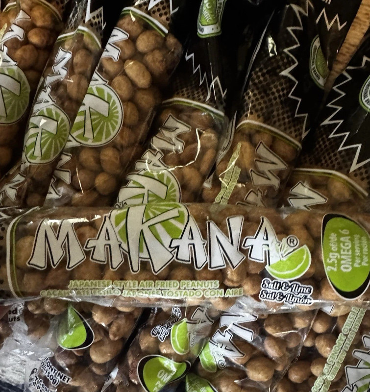 MAKANA Japanese Style Air Fried Peanuts- SALT & LIME Flavor- LOT OF 10 BAGS