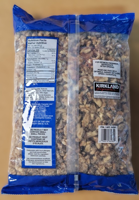 Kirkland Signature Walnut Halves, 3 Pounds/1.36KG - FREE SHIPPING gallery