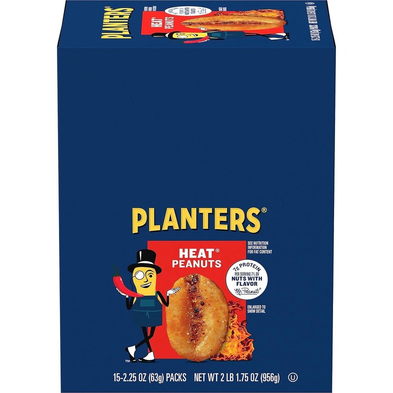 Spicy Hot Peanuts, 2.25 oz, 15-Pack - Crunchy Snack Packs gallery