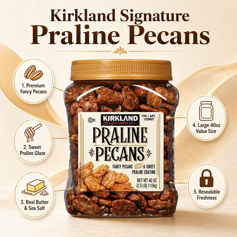 Kirkland Signature Praline Pecans, 2.5 lbs