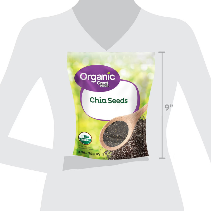 Great Value Organic Chia Seeds, 32 oz............ gallery