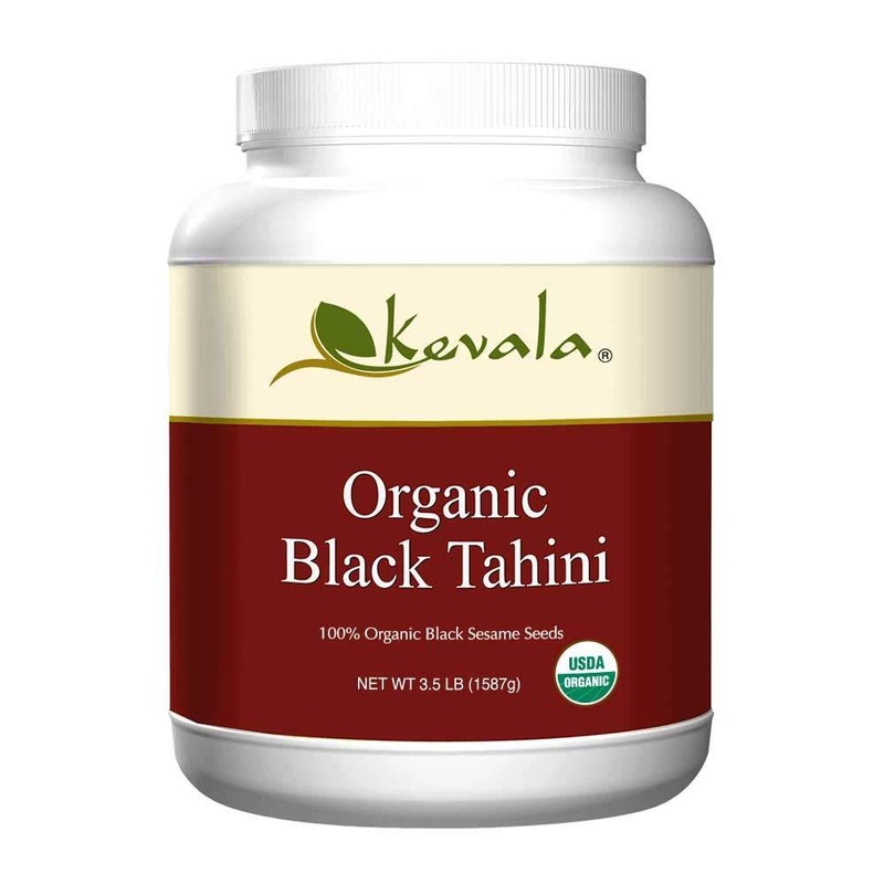 Kevala Organic Black Sesame Tahini, 3.5 Pound