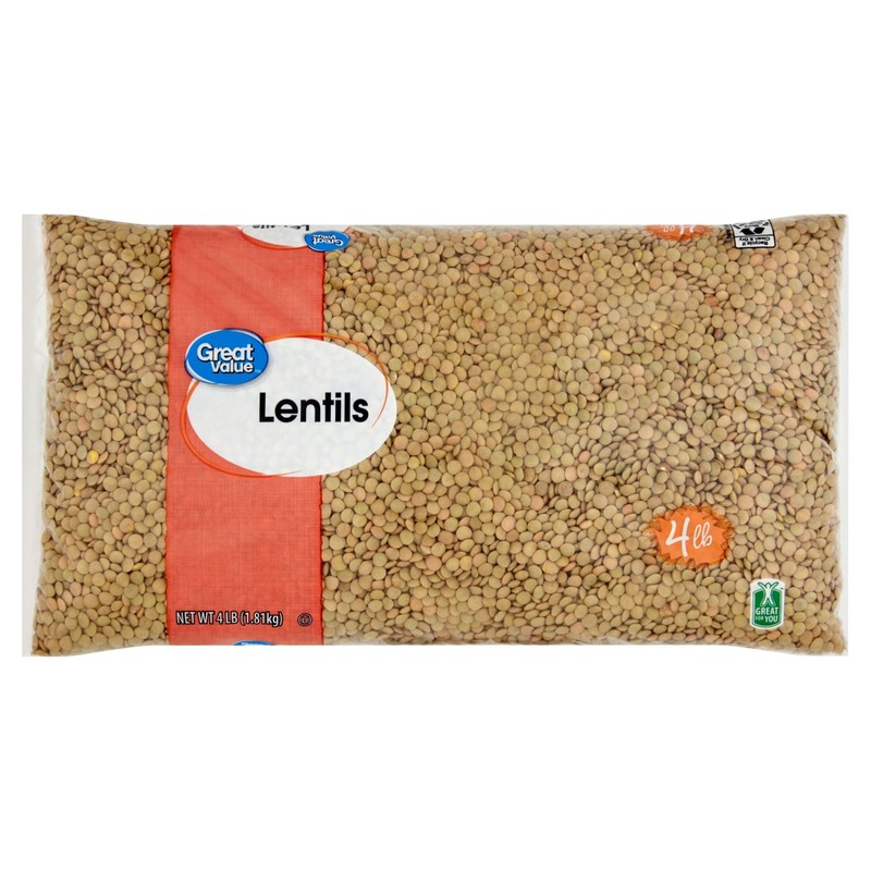 3 pack) Great Value Lentils, 4 lb gallery