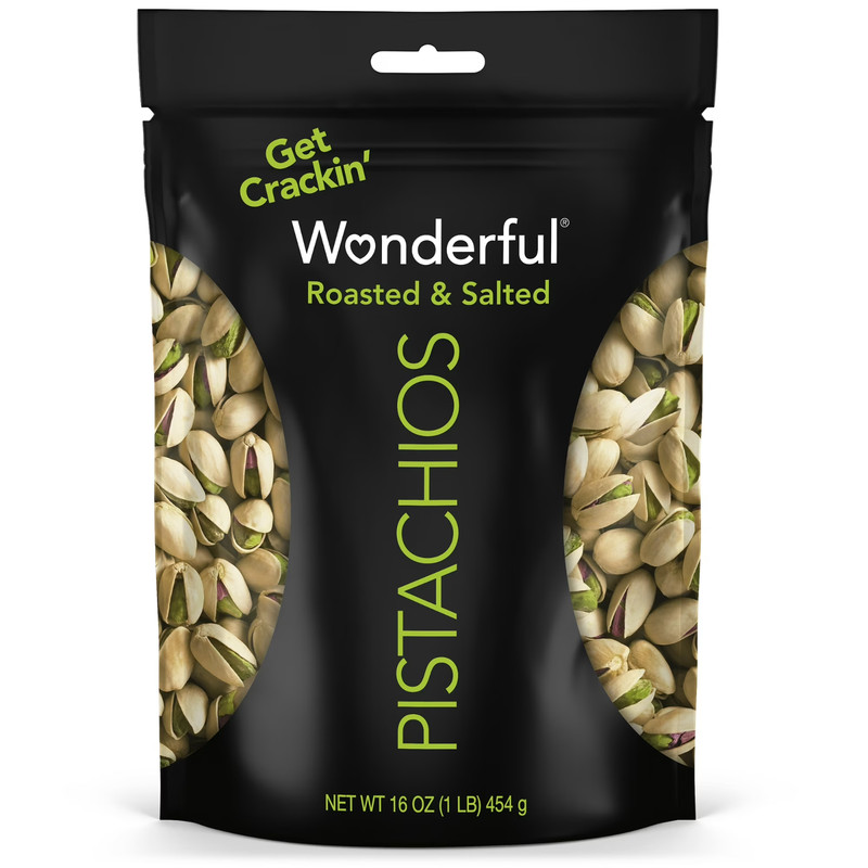 Wonderful Pistachios, In-Shell Roasted & Salted Nuts, 16 Ounce Bag (Pack of 2) gallery