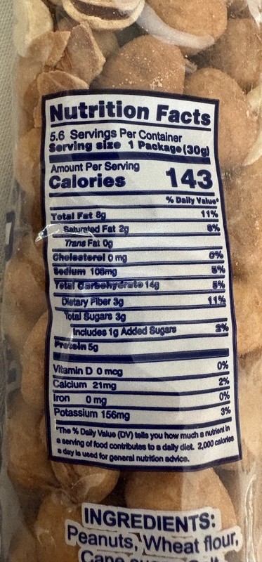 6 Pack Samurai Coated Peanuts Sea Salt - Vegan 6 onz Each gallery