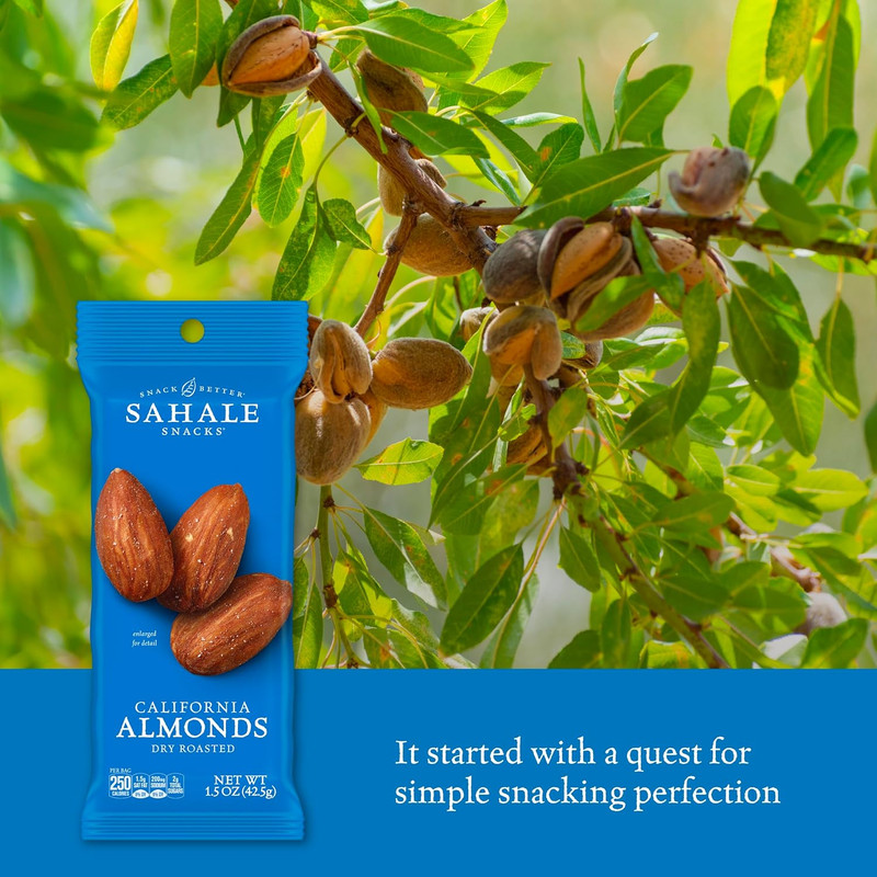 Dry Roasted Almonds, 1.5 Oz Grab & Go Bags (18 Packs) - Sea Salt, Non-GMO, Koshe gallery
