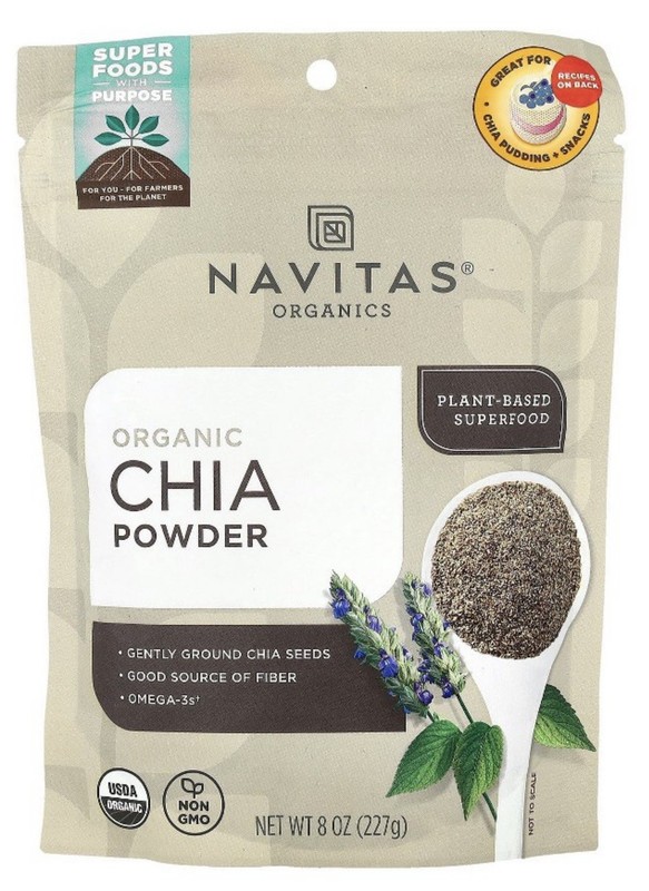 NAVITAS ORGANICS CHIA POWDER/WHOLE FOODS CHIA SEED 2 ITEM LOT