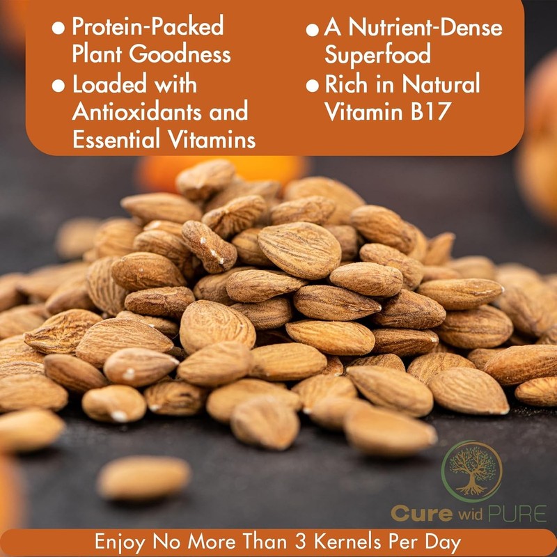 Certified Organic Apricot Seeds 1Lb -Freshly Packed,Gluten Free,Raw,Non-Gmo Orga gallery
