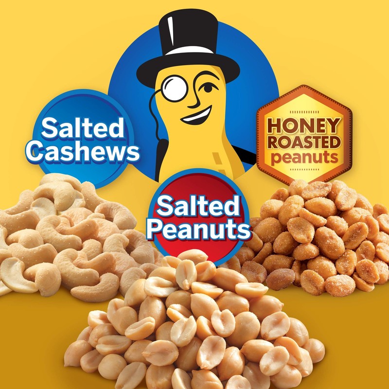PLANTERS Variety Pack, Salted Cashews, Salted Peanuts & Honey Roasted Peanuts... gallery