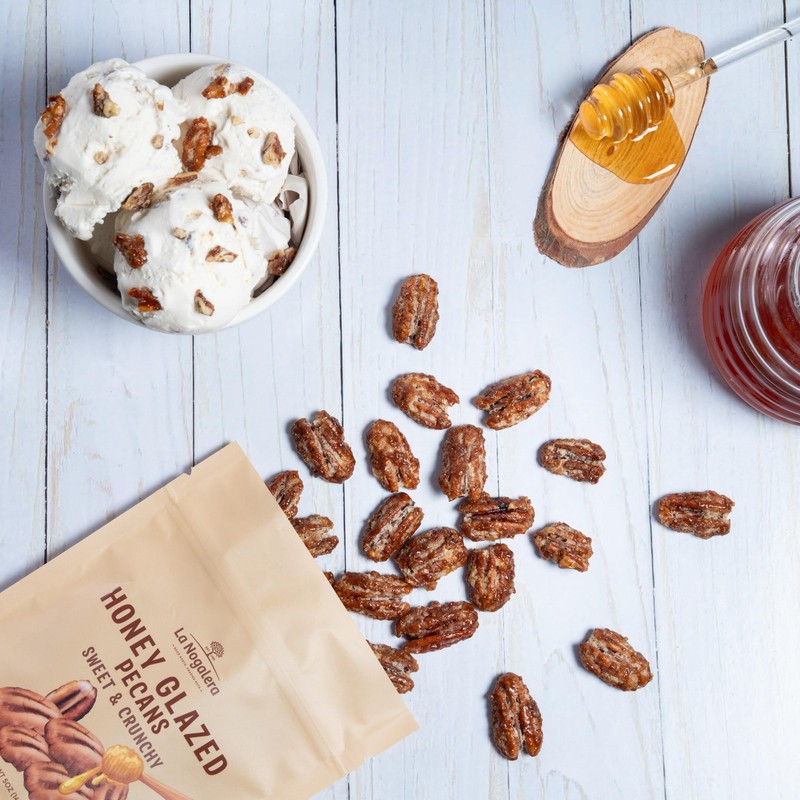 Honey Glazed Pecans 5 oz – Caramelized Pecans with Real Honey, Crunchy & Swee... gallery