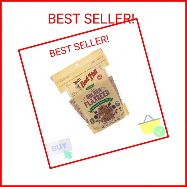 Bob's Red Mill Resealable Organic Whole Golden Flaxseed, 13 Ounce (Pack of 1) gallery